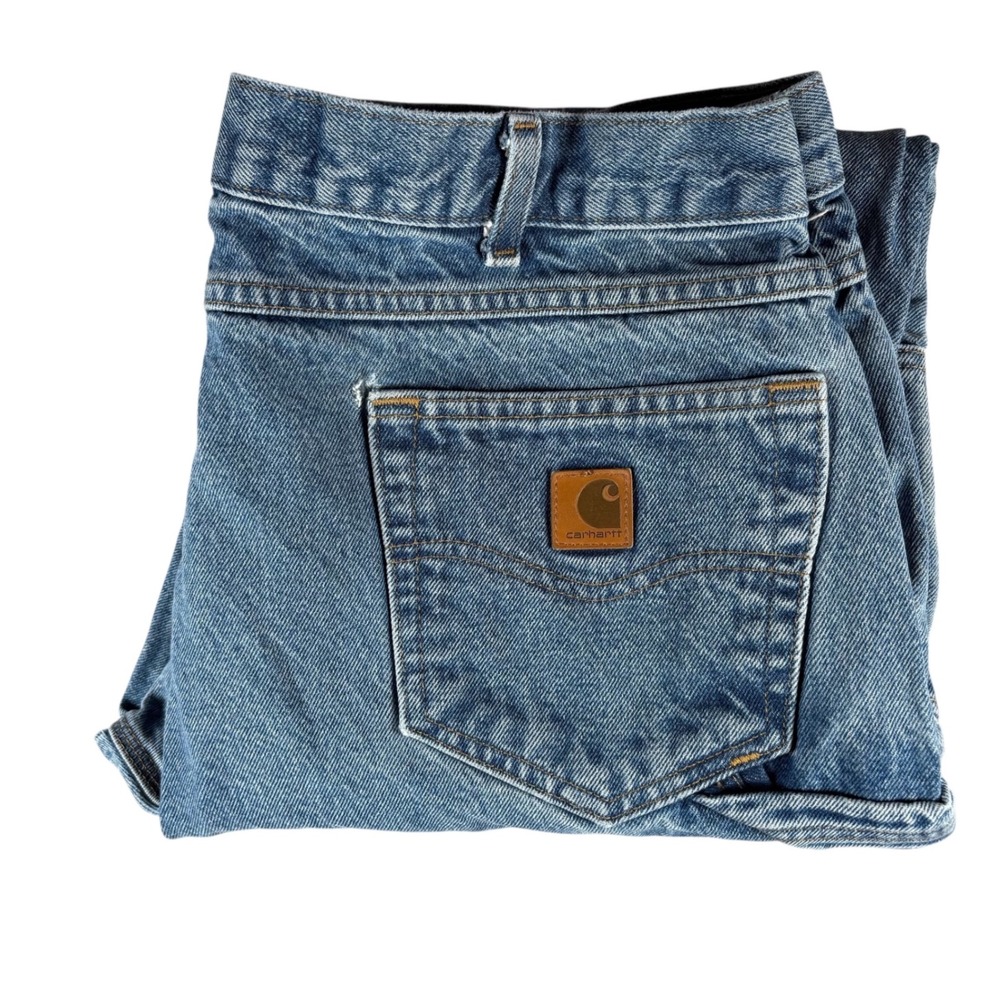 Carhartt Carpenter Jeans Men HTF 40x32 Blue Relaxed Fit B171 DST streetwear